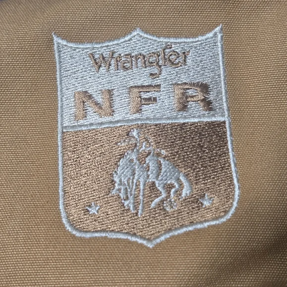 Wrangler Canvas Vest Pro Rodeo National Finals Vest NFR Rodeo Vest, Quilted, 2X